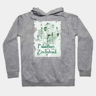 Pakistan Cricket Zindabad T20 Men In Green Hoodie